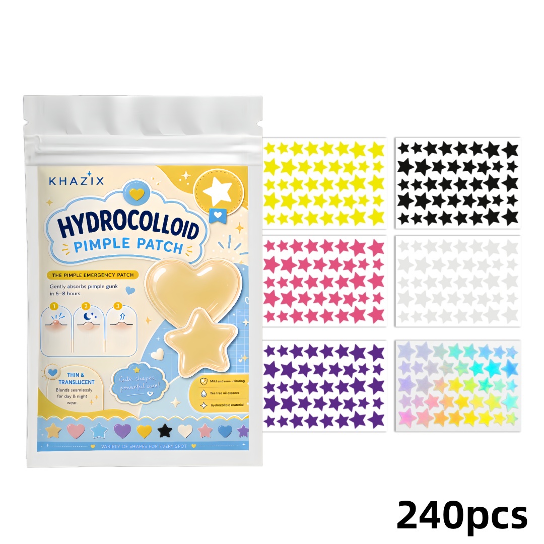 Hydrocolloid Acne Patch - 240 шт. гидроколлоидных патчей-звездочек от прыщей